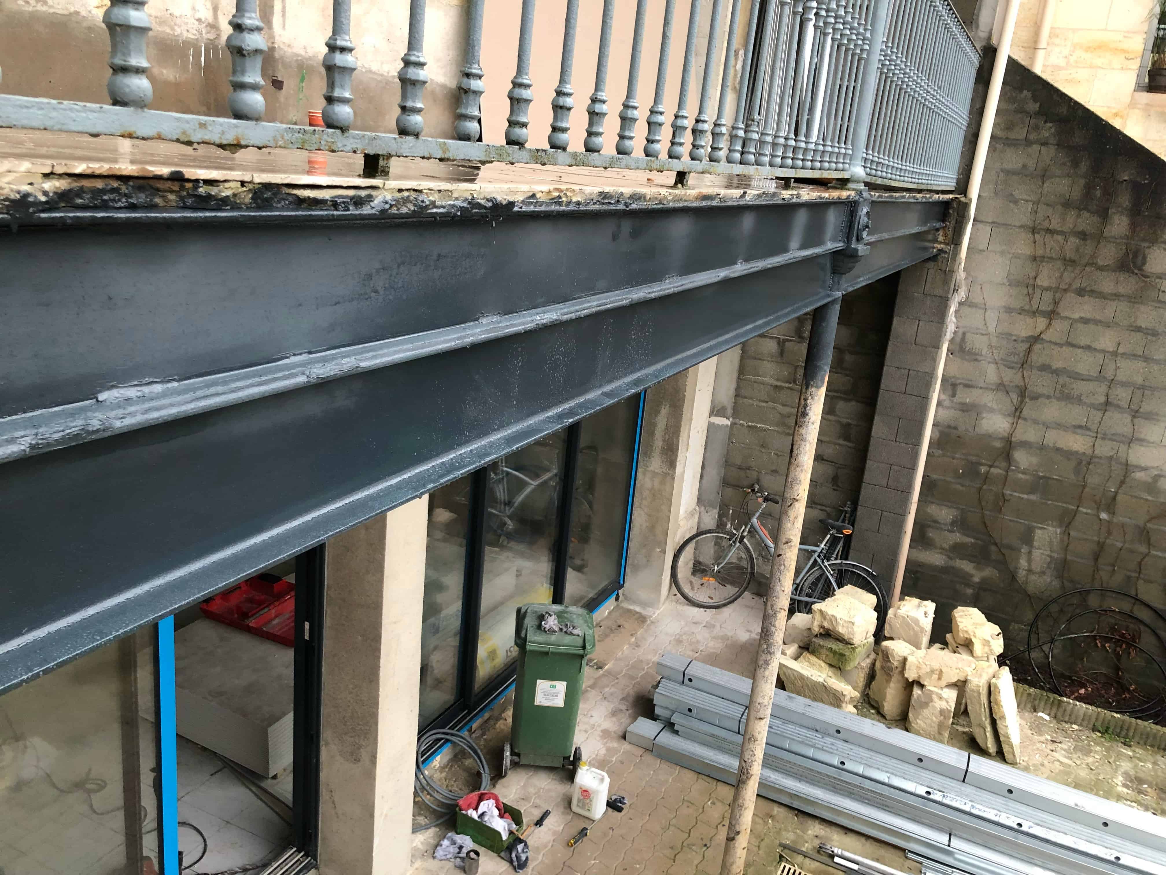 Renforcement de balcon par B.F.G. à Bordeaux